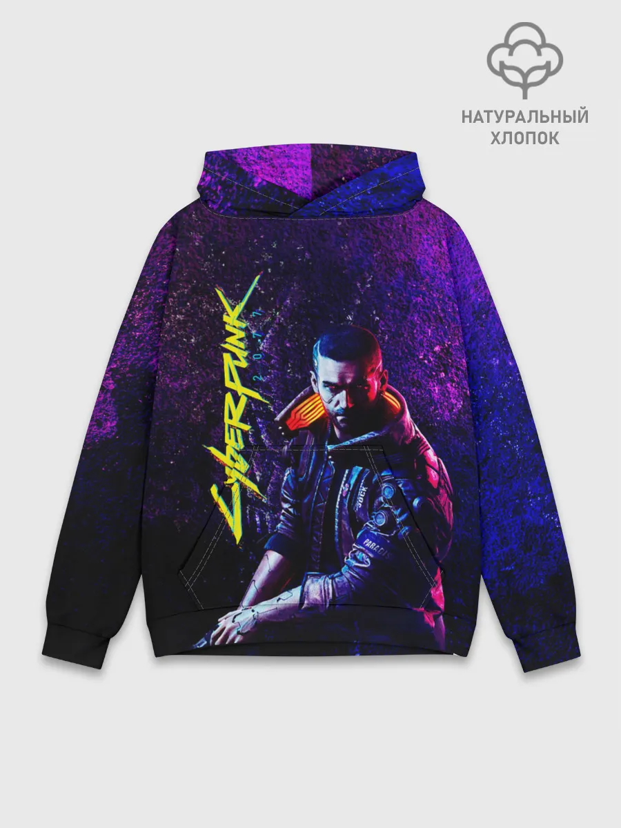 Худи мужской база хлопок / Cyberpunk 2077