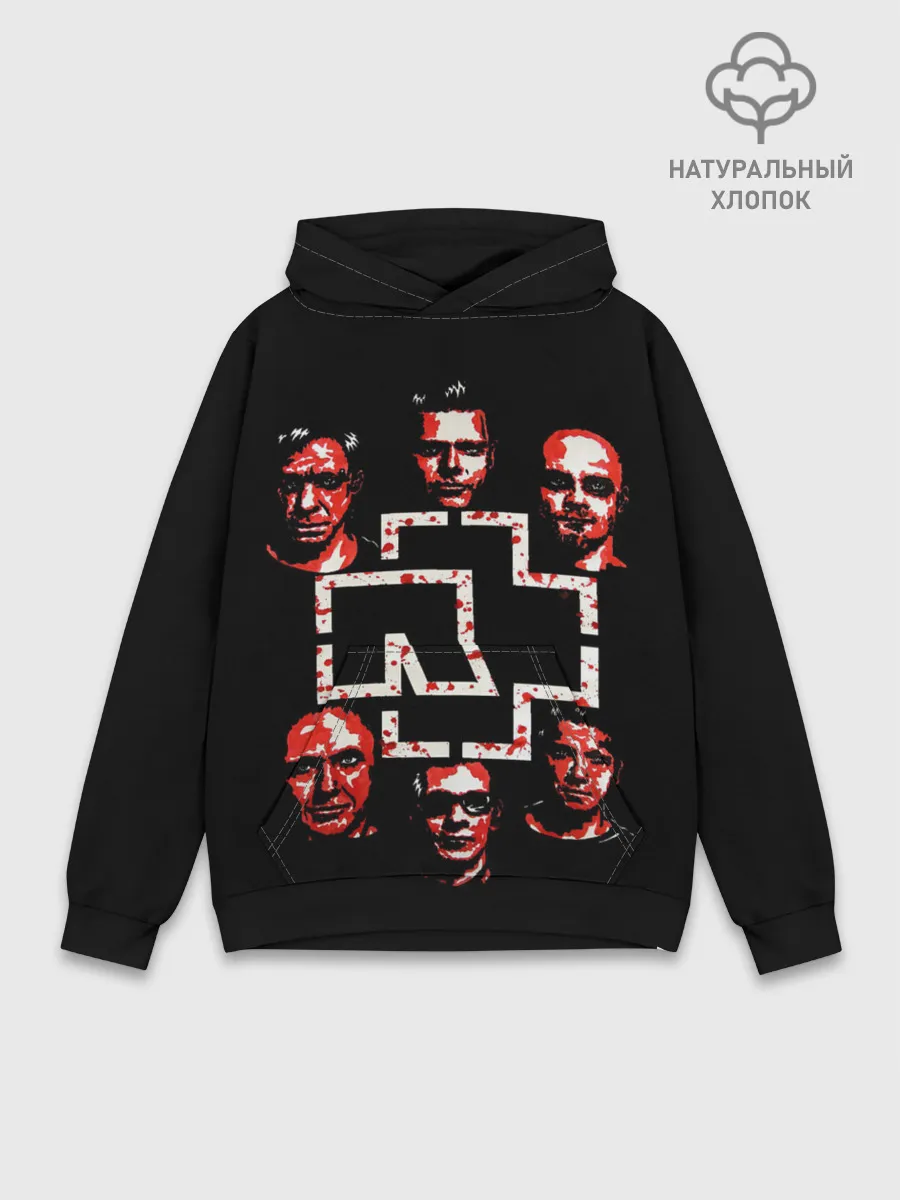 Худи мужской база хлопок / Rammstein