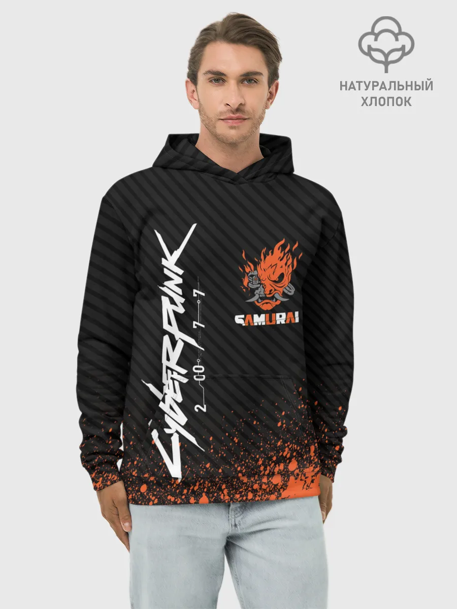 Худи мужской база хлопок / Cyberpunk 2077