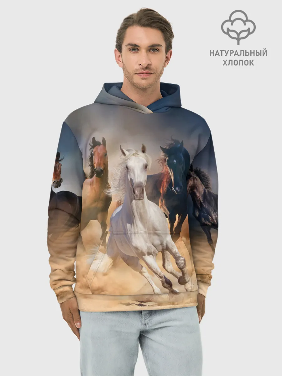 Худи мужской база хлопок / Табун