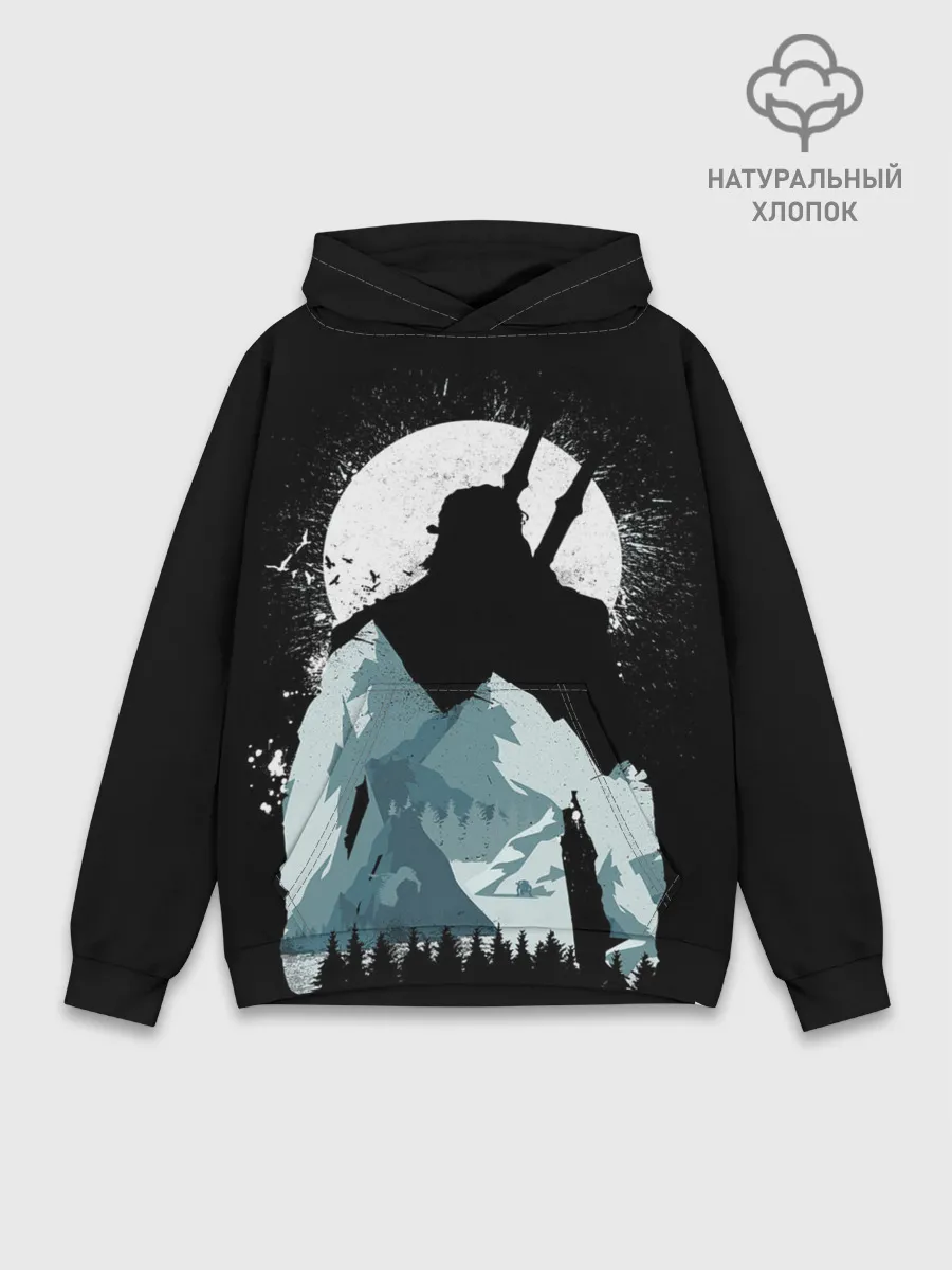 Худи мужской база хлопок / The Witcher 3: Wild Hunt