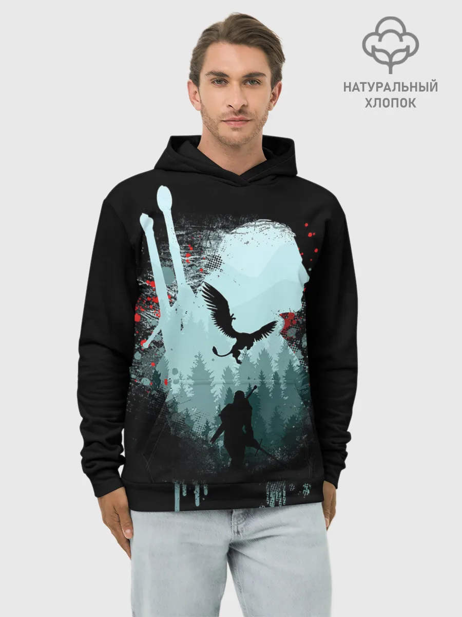 Худи мужской база хлопок / Ведьмак 3: Дикая Охота
