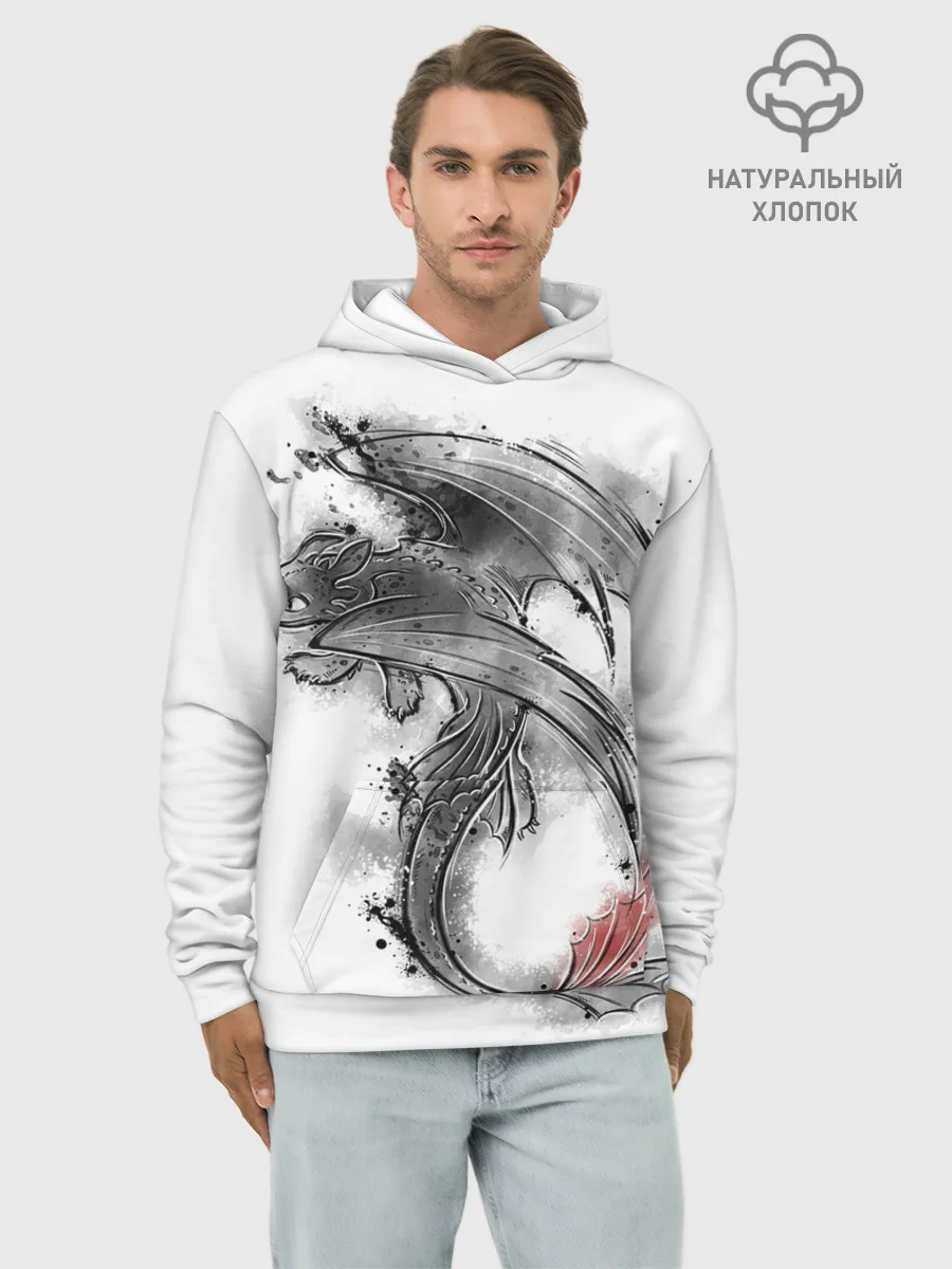 Худи мужской база хлопок / Беззубик