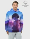 Худи мужской база хлопок / Anime Sunset