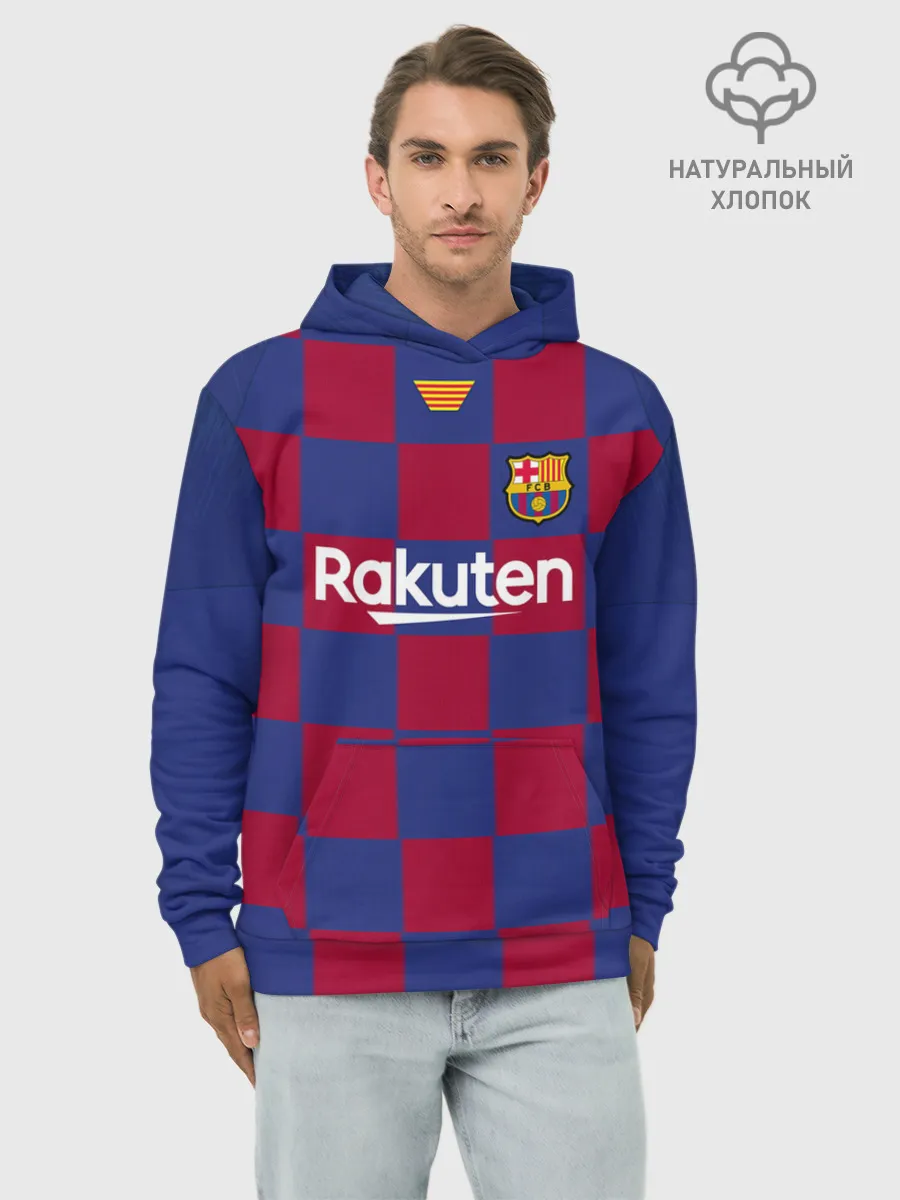 Худи мужской база хлопок / Неймар Форма Барселона 19/20