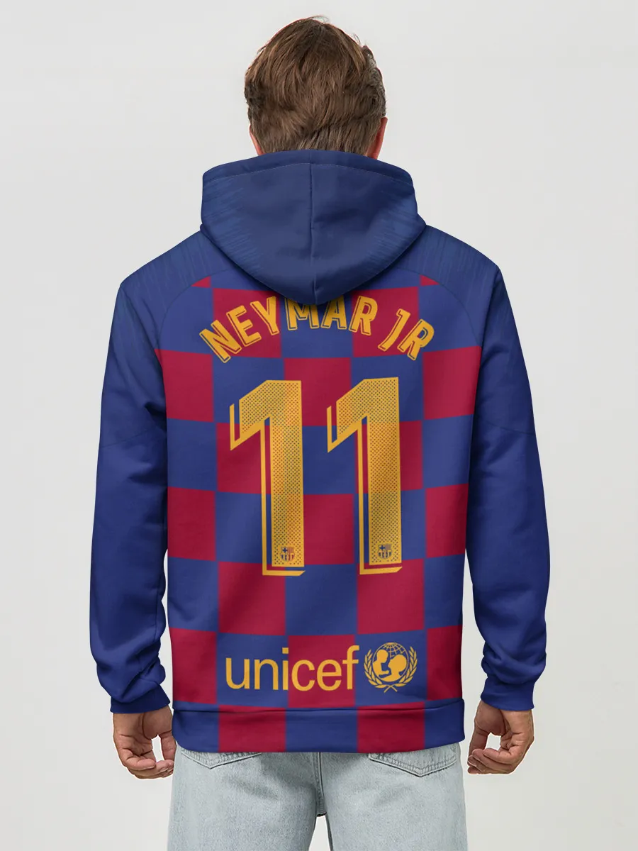 Худи мужской база хлопок / Неймар Форма Барселона 19/20