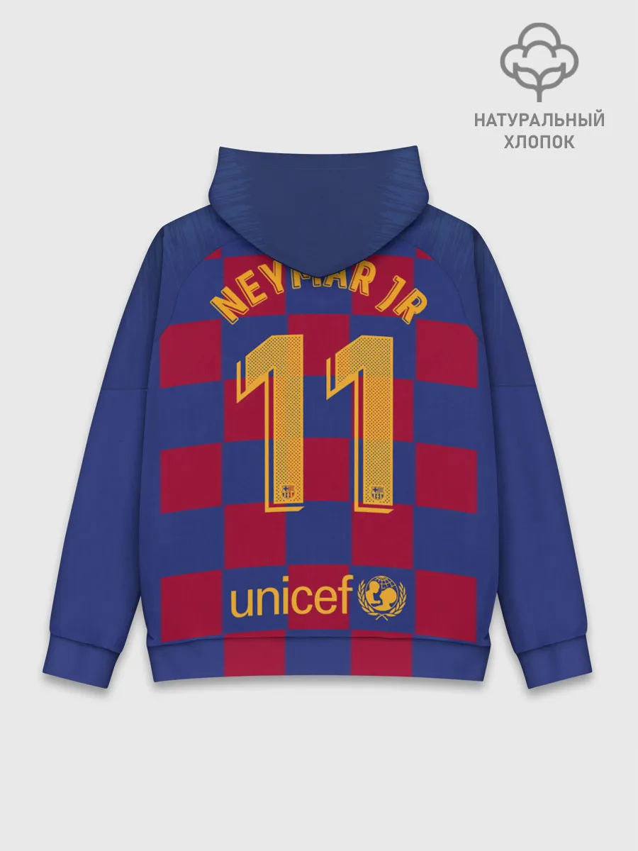 Худи мужской база хлопок / Неймар Форма Барселона 19/20