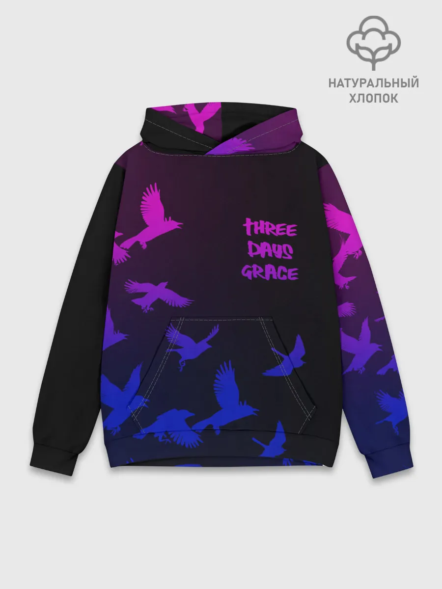 Худи мужской база хлопок / Three Days Grace