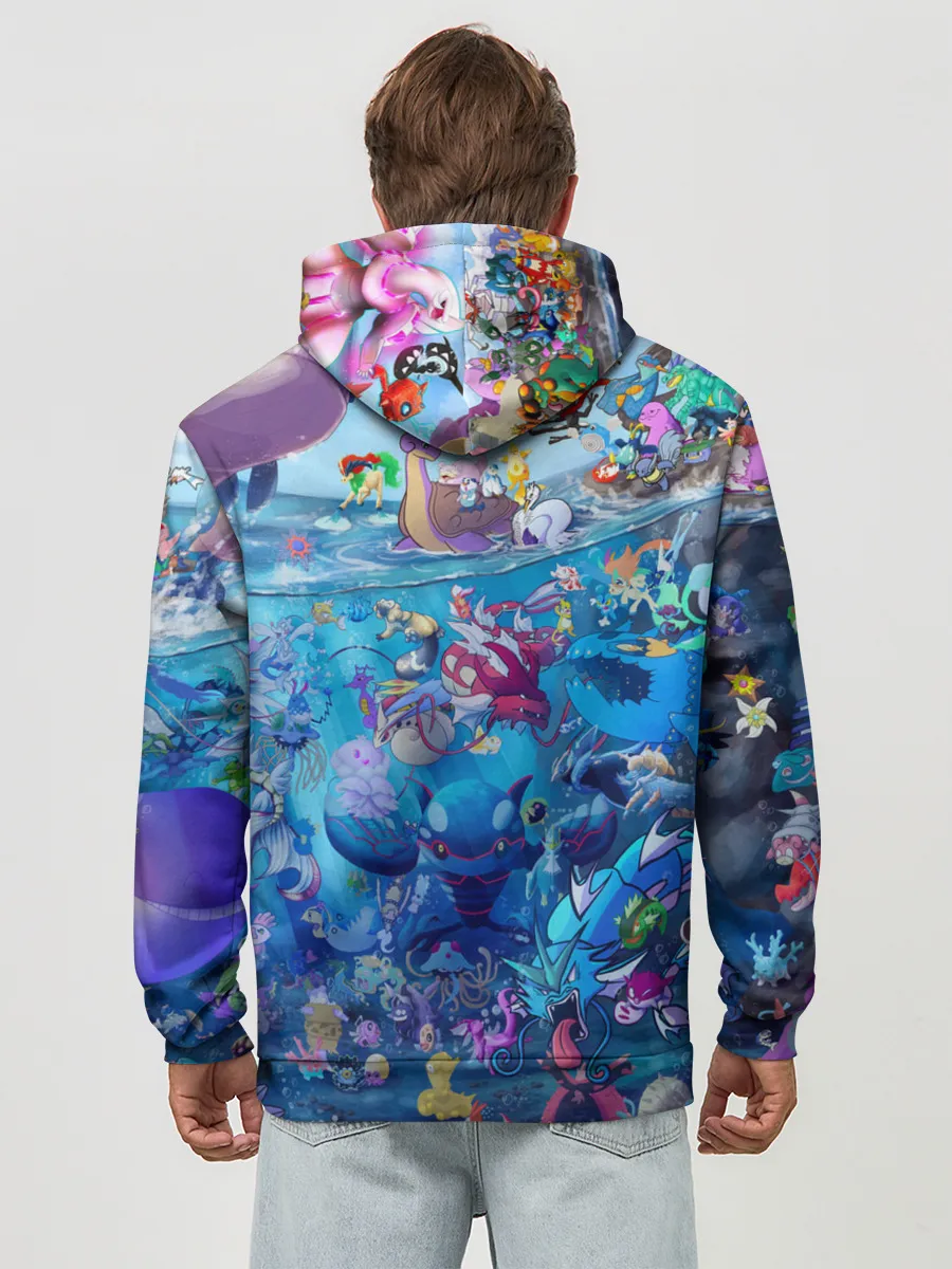 Худи мужской база хлопок / Покемон 2000