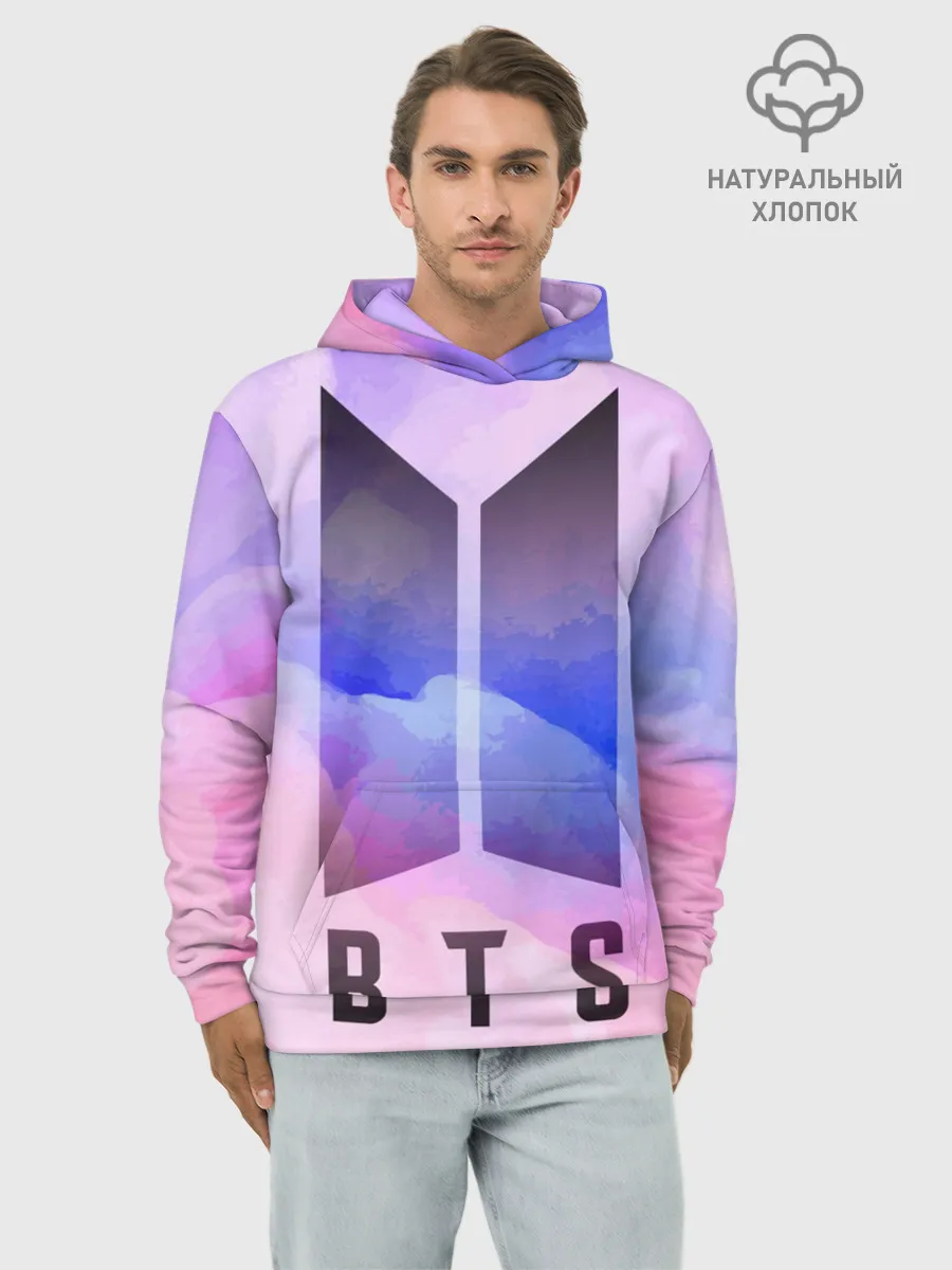 Худи мужской база хлопок / BTS
