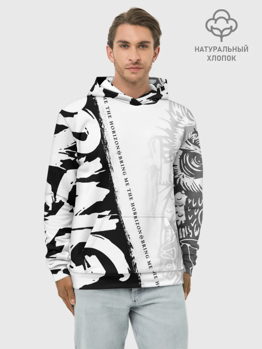 Худи мужской база хлопок / Bring Me the Horizon
