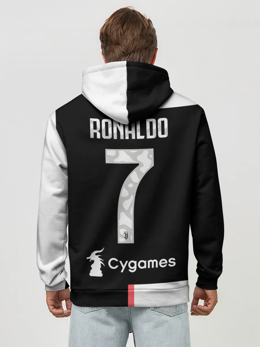 Худи мужской база хлопок / Роналду Форма 19/20 Домашняя