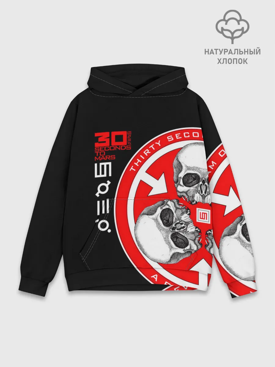 Худи мужской база хлопок / 30 Seconds to Mars