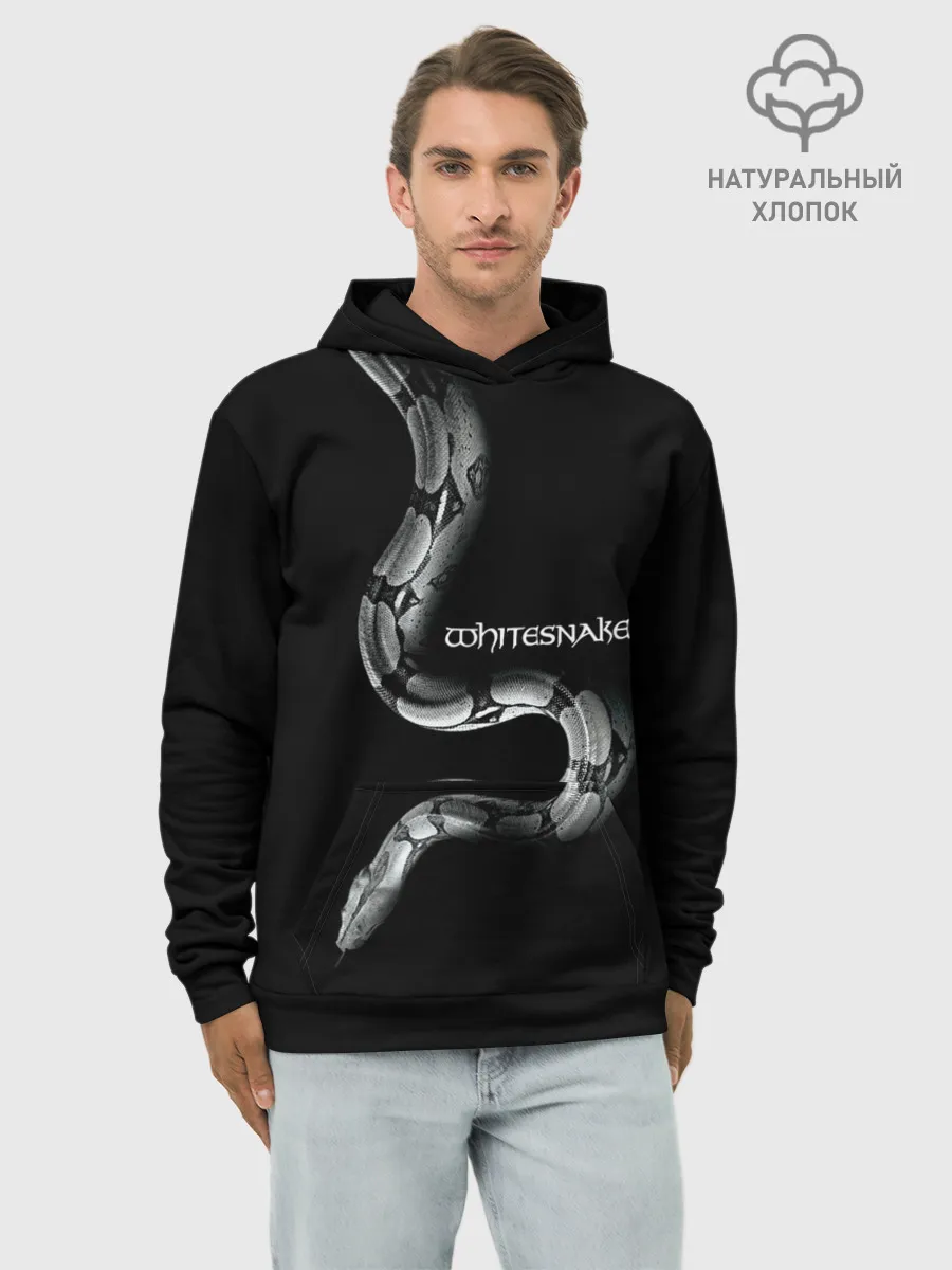 Худи мужской база хлопок / WHITESNAKE