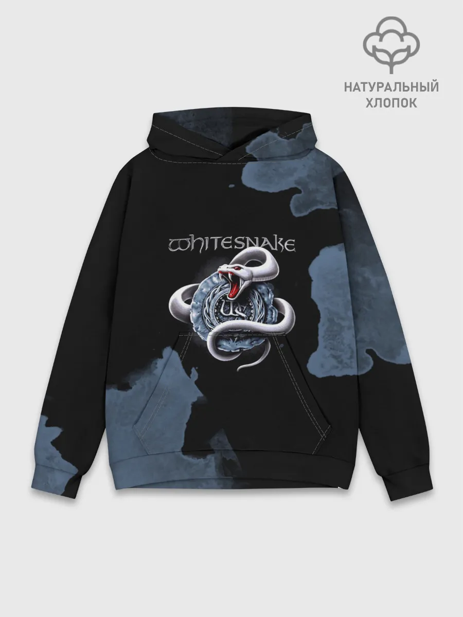 Худи мужской база хлопок / WHITESNAKE
