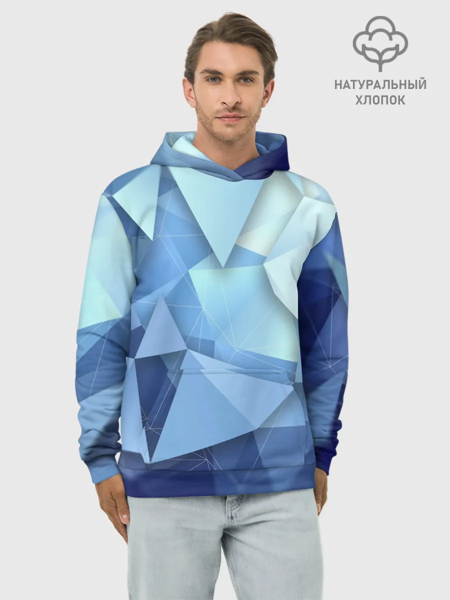 Худи мужской база хлопок / абстракция