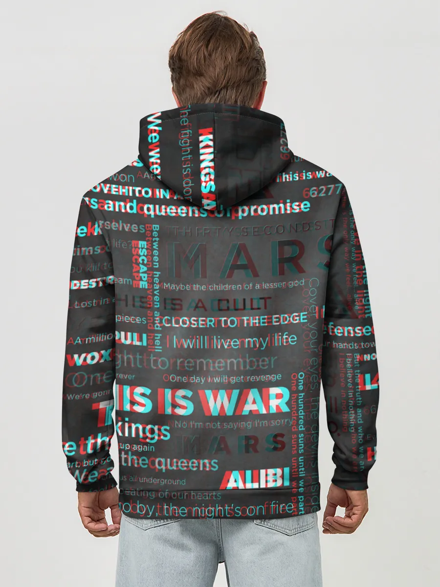 Худи мужской база хлопок / 30 SECONDS TO MARS