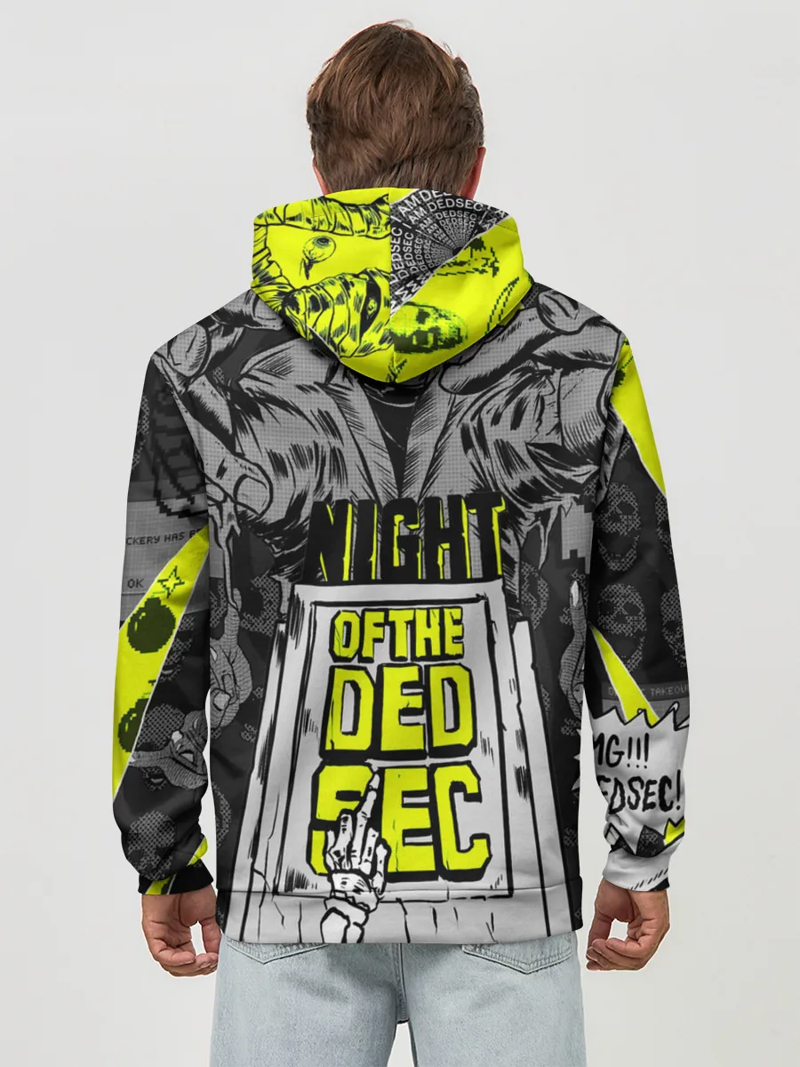 Худи мужской база хлопок / WATCH DOGS