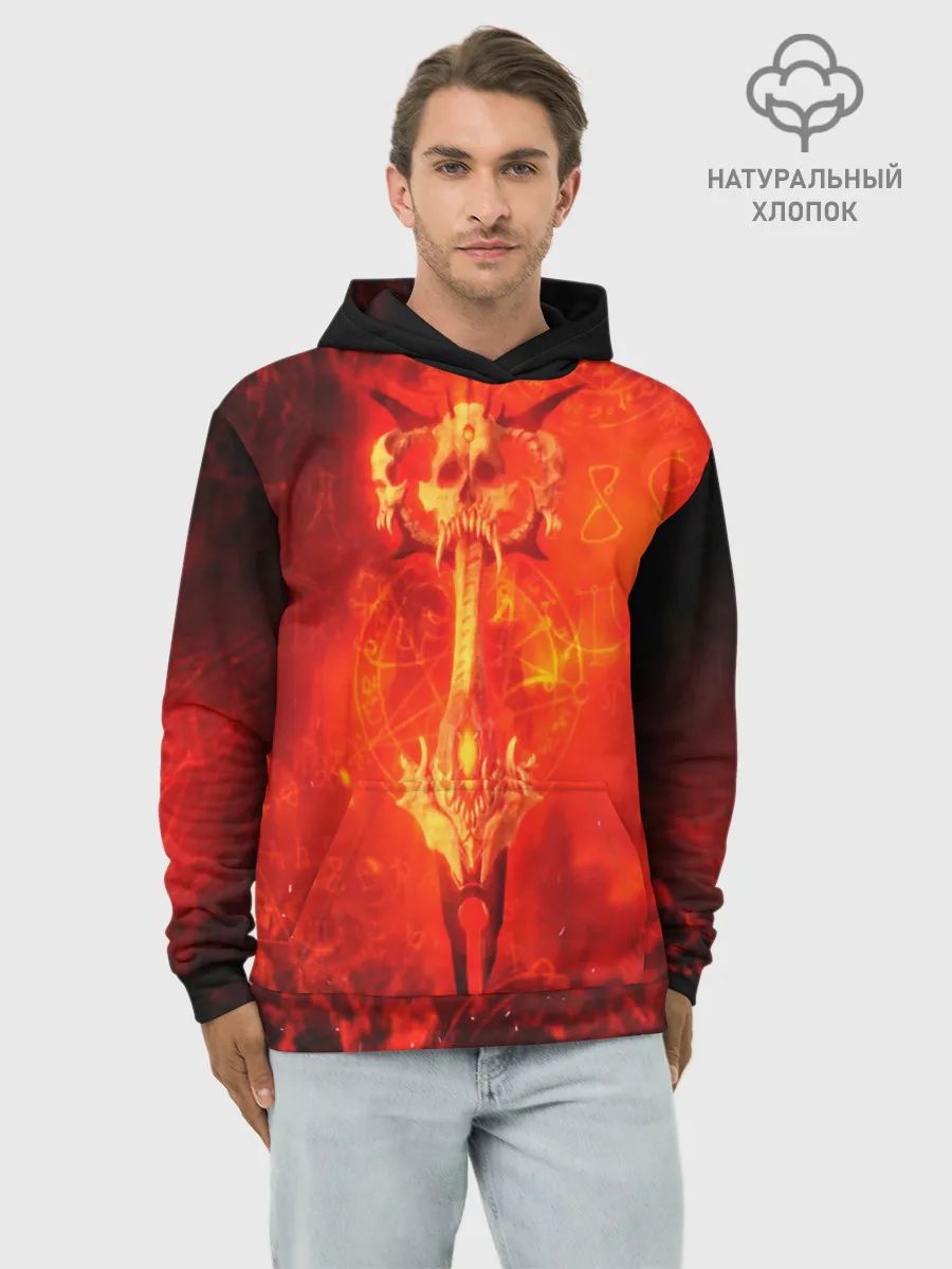 Худи мужской база хлопок / DOOM
