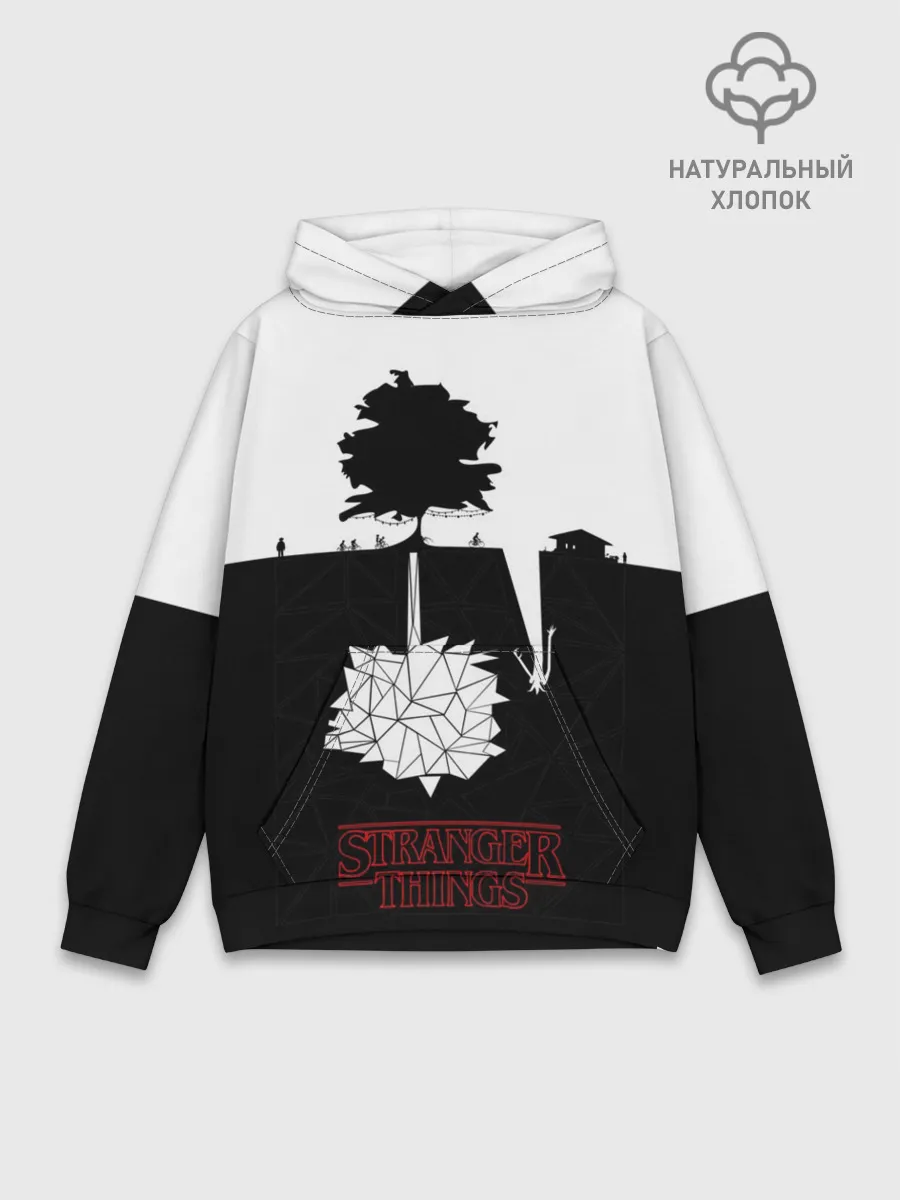 Худи мужской база хлопок / STRANGER THINGS