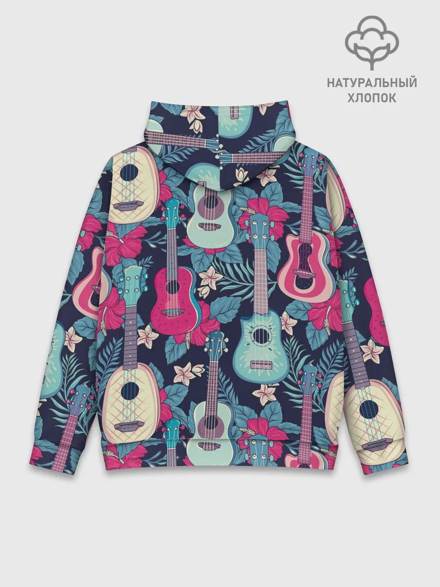 Худи мужской база хлопок / Укулеле фруктовые