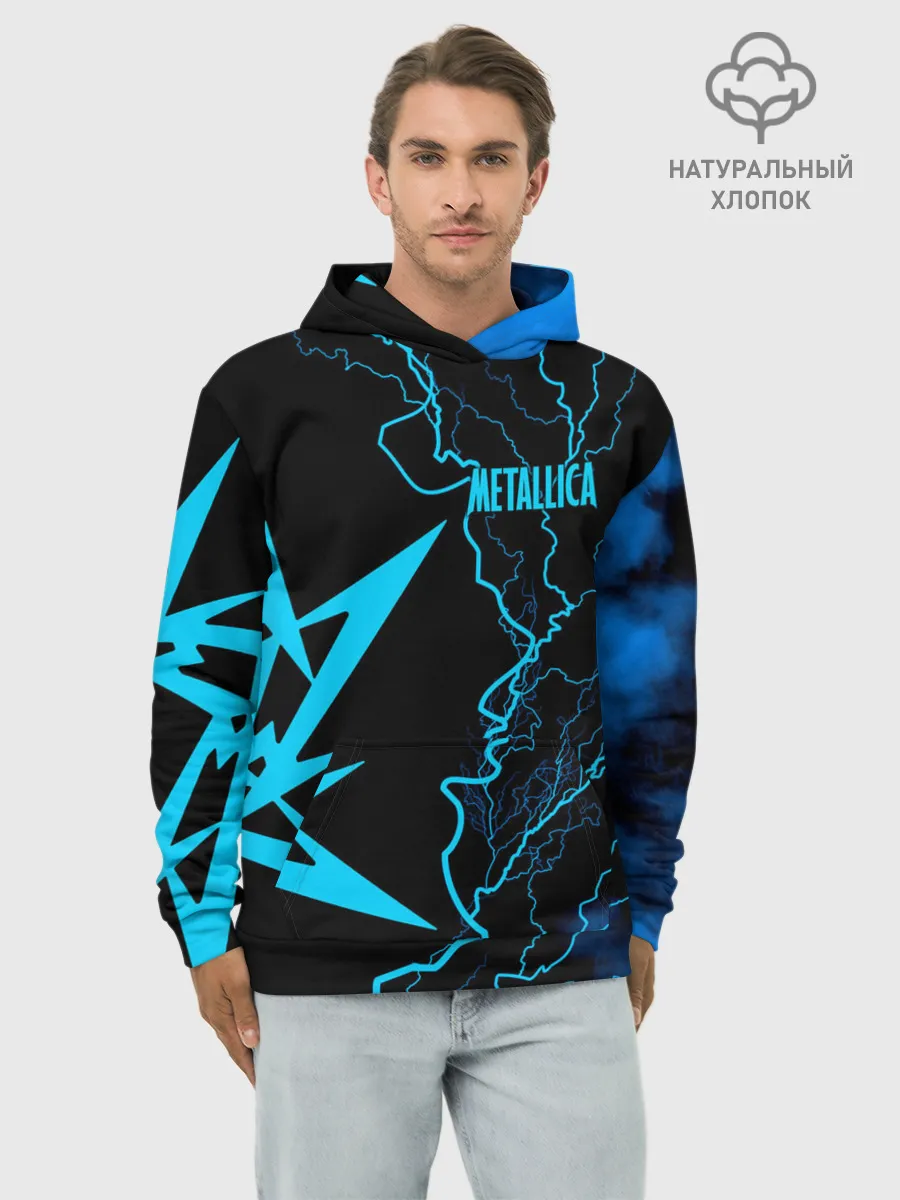 Худи мужской база хлопок / Metallica