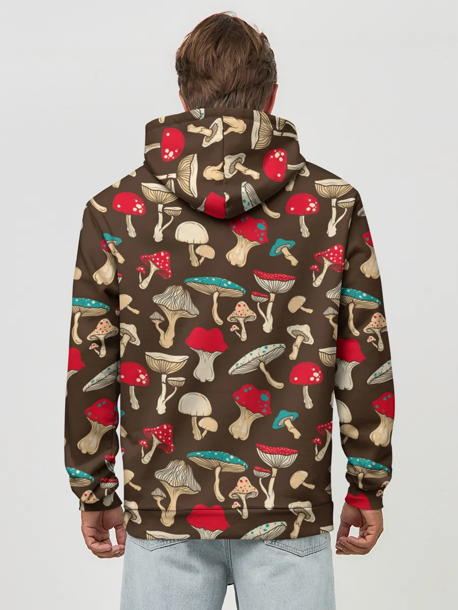 Худи мужской база хлопок / Грибы