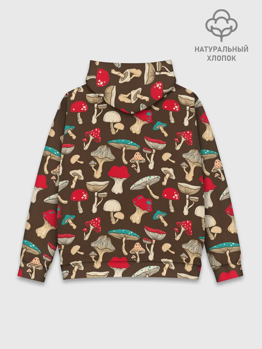 Худи мужской база хлопок / Грибы