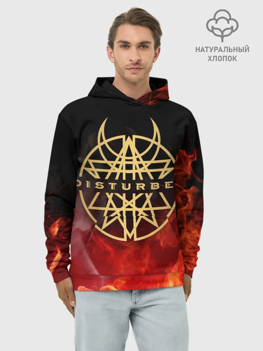 Худи мужской база хлопок / Disturbed