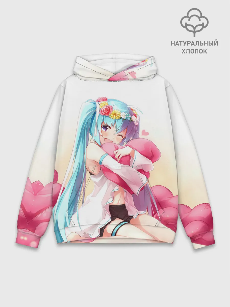 Худи мужской база хлопок / Милый ангел