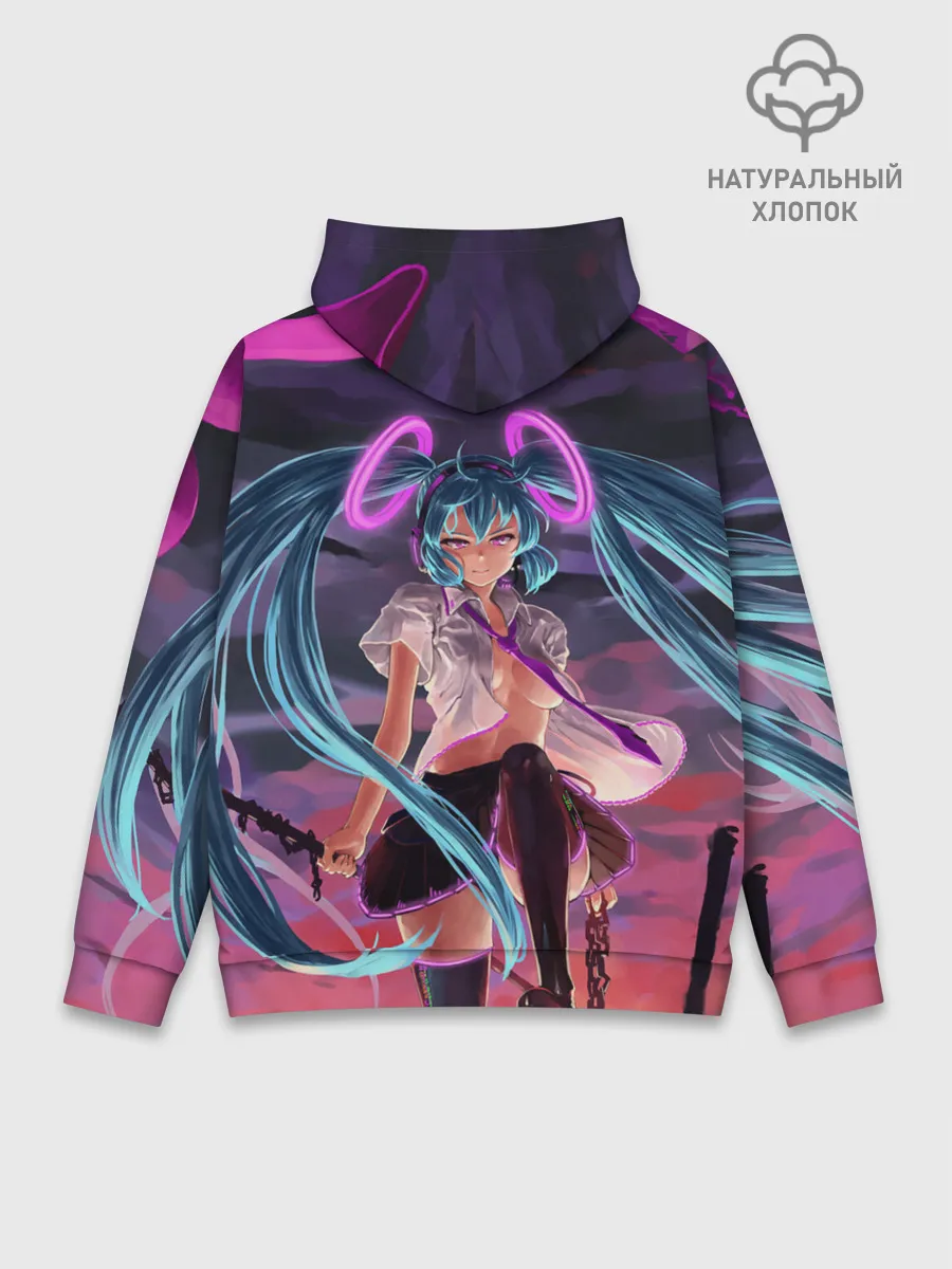 Худи мужской база хлопок / Geisga Hatsune Miku
