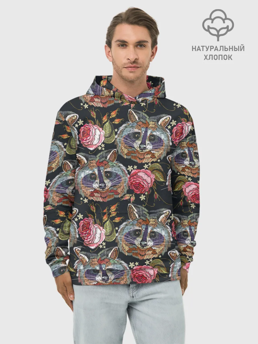 Худи мужской база хлопок / Еноты