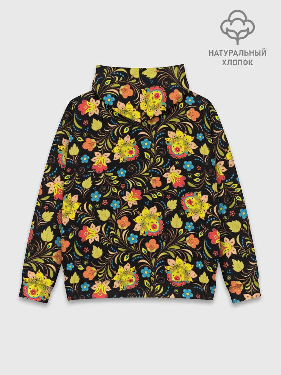 Худи мужской база хлопок / Хохлома