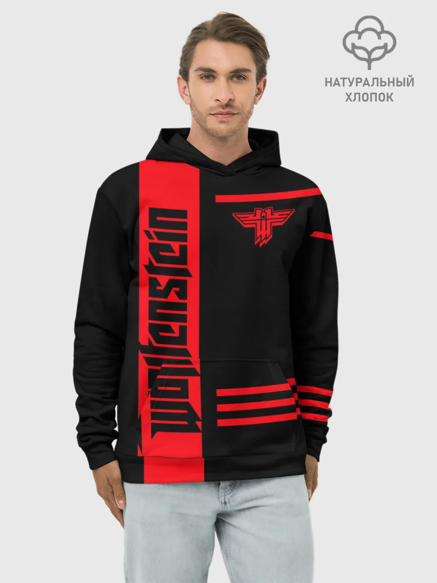 Худи мужской база хлопок / Wolfenstein