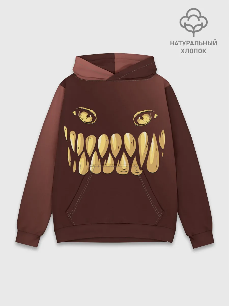 Худи мужской база хлопок / Зубастик