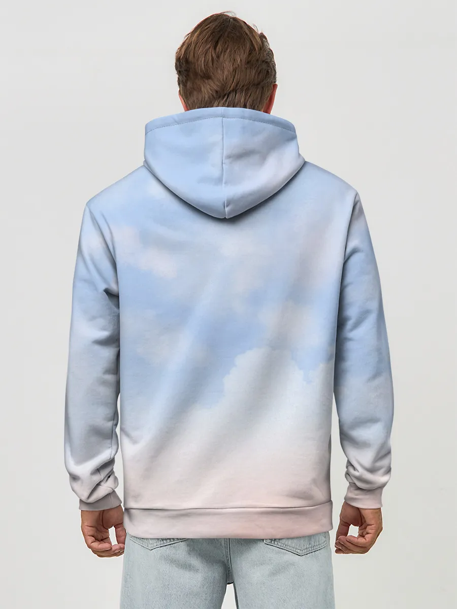 Худи мужской база хлопок / Свик /Самолеты/