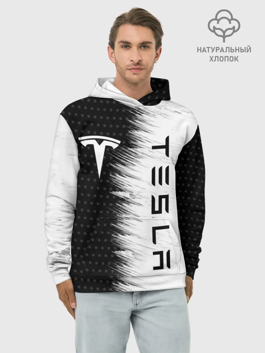 Худи мужской база хлопок / TESLA