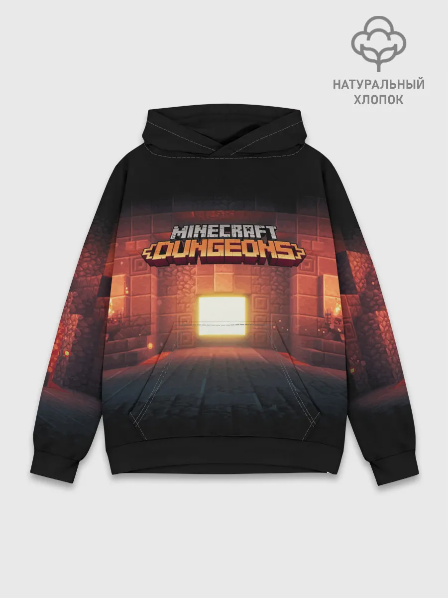 Худи мужской база хлопок / MINECRAFT: Dungeons
