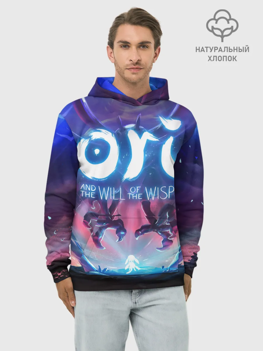 Худи мужской база хлопок / Ori and the Blind Forest