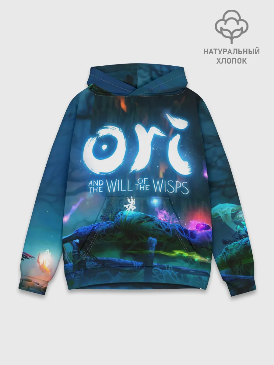 Худи мужской база хлопок / Ori and the Blind Forest