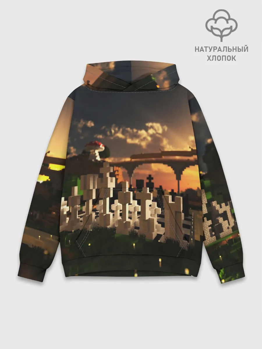 Худи мужской база хлопок / MINECRAFT