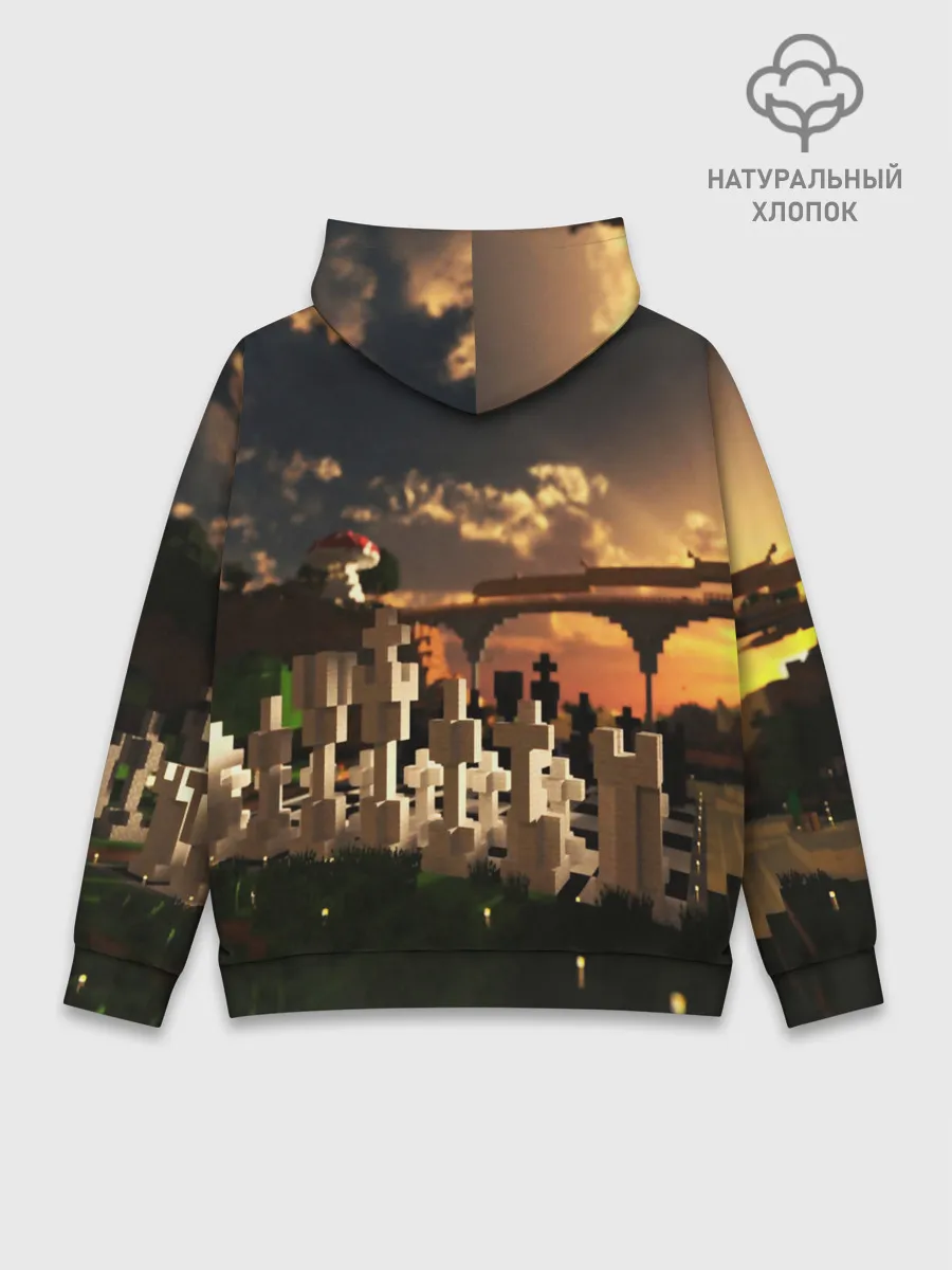 Худи мужской база хлопок / MINECRAFT