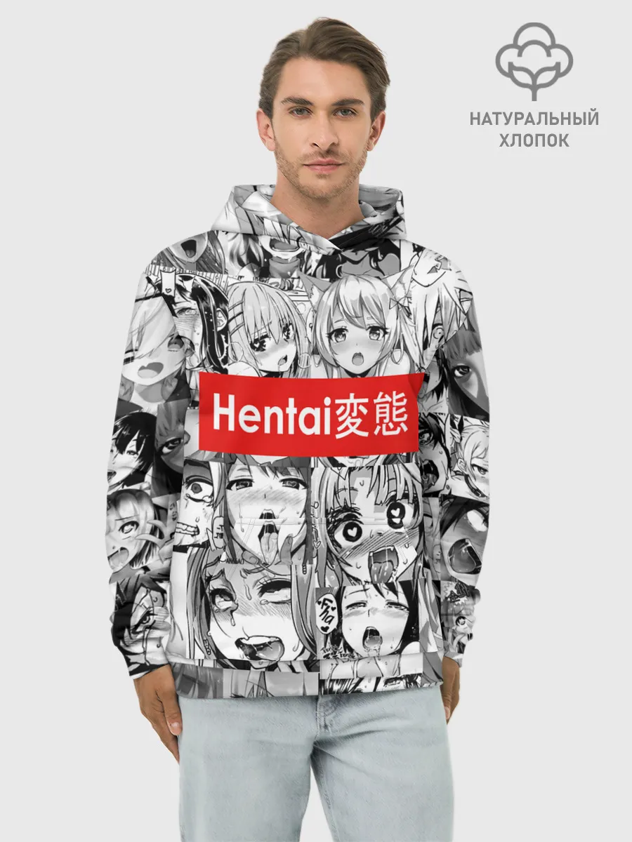 Худи мужской база хлопок / Японская анимация