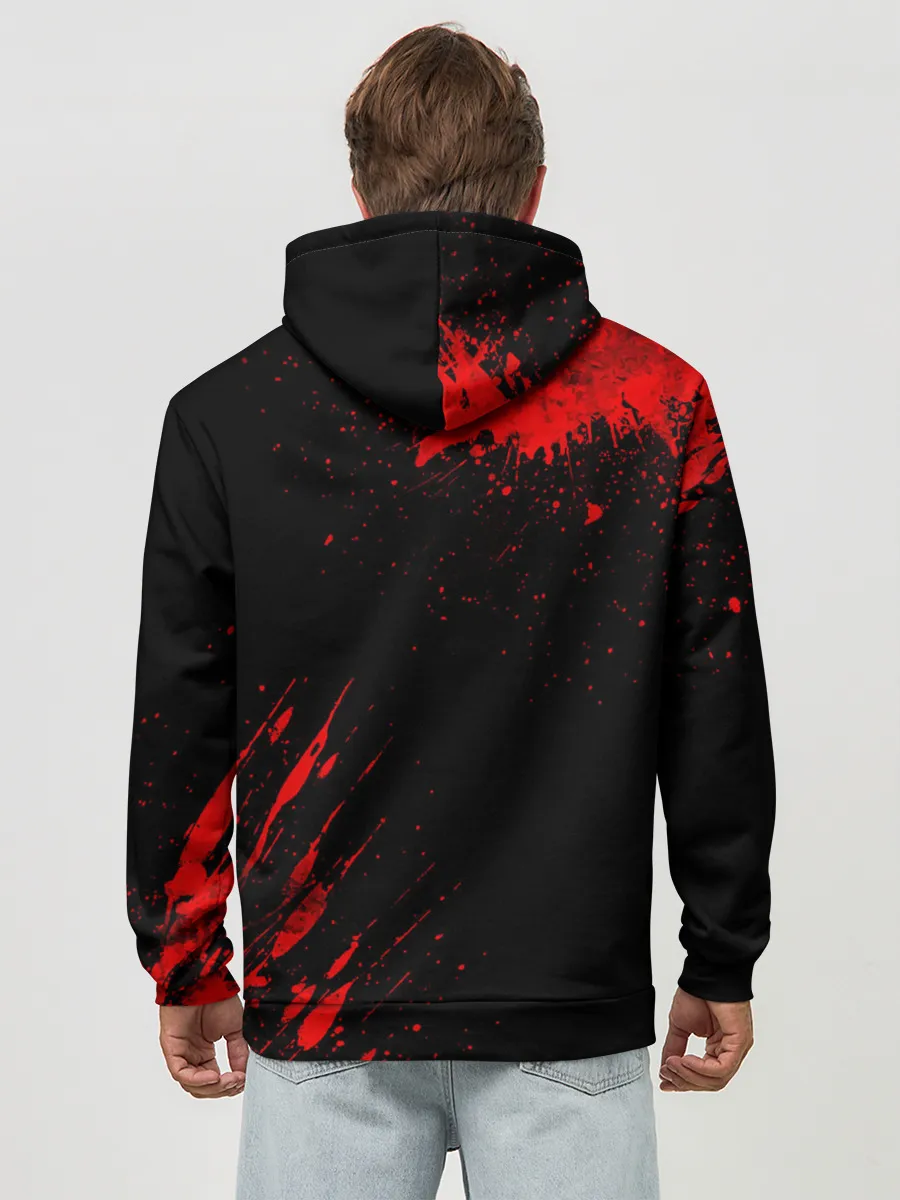 Худи мужской база хлопок / DOOM - Шлем