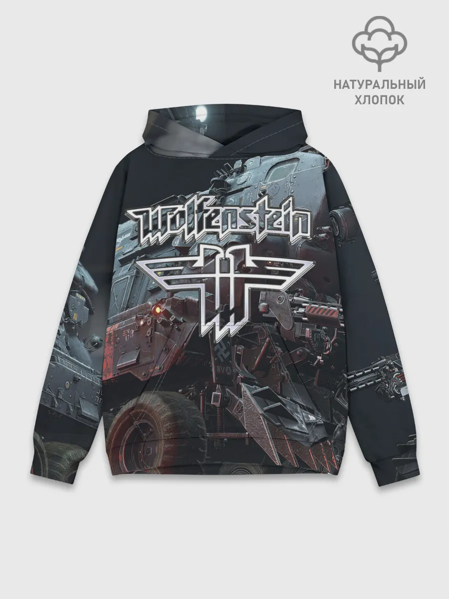 Худи мужской база хлопок / Wolfenstein