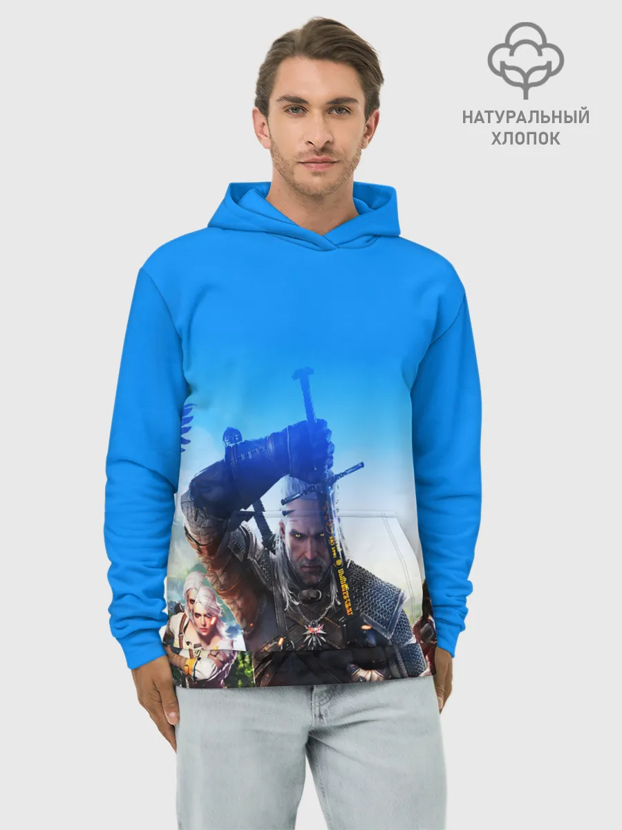 Худи мужской база хлопок / ВЕДЬМАК 3