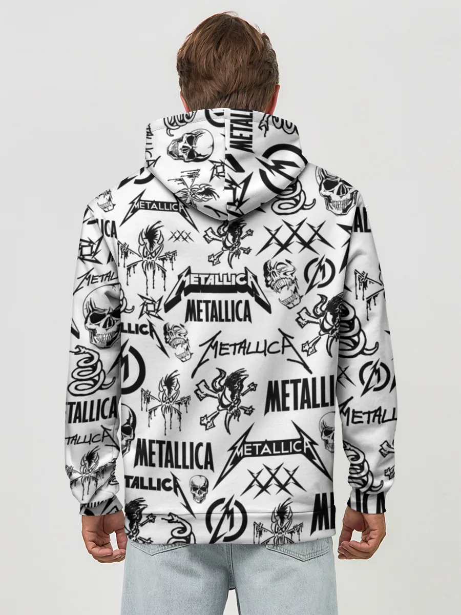 Худи мужской база хлопок / METALLICA LOGOBOMBING