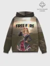 Худи мужской база хлопок / FREE FIRE - Caroline