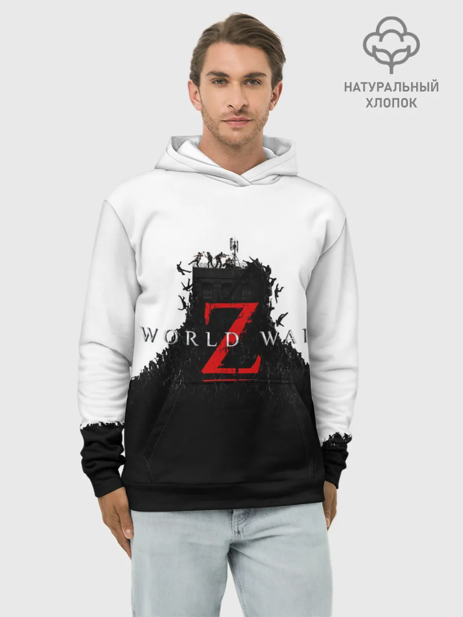 Худи мужской база хлопок / WORLD WAR Z