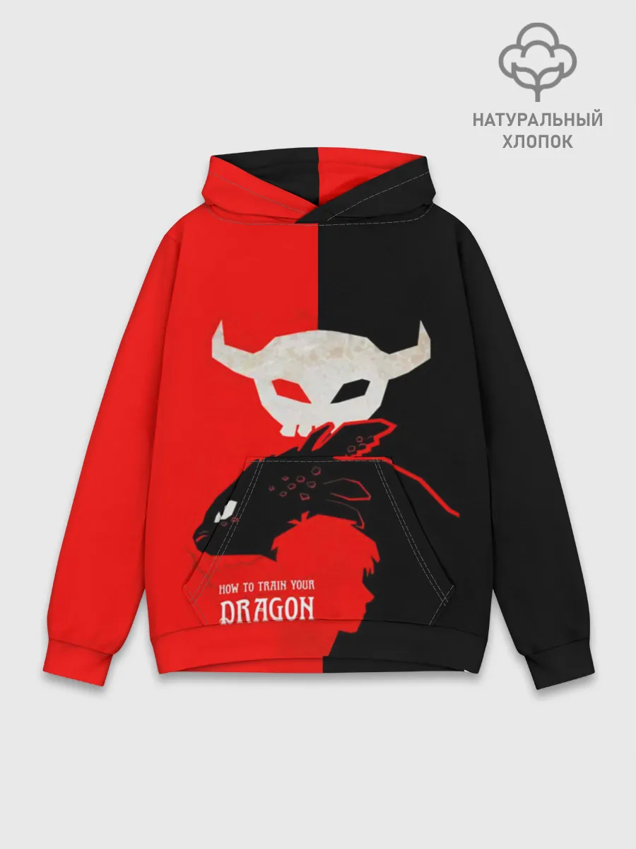 Худи мужской база хлопок / ночная фурия